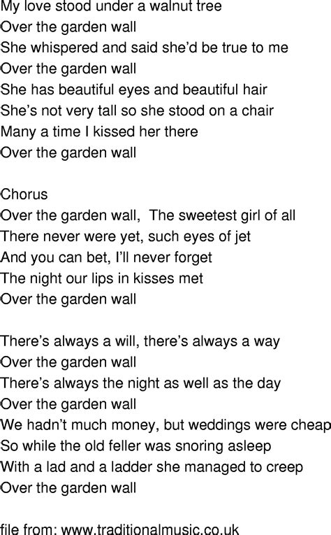 Over The Garden Wall Lyrics